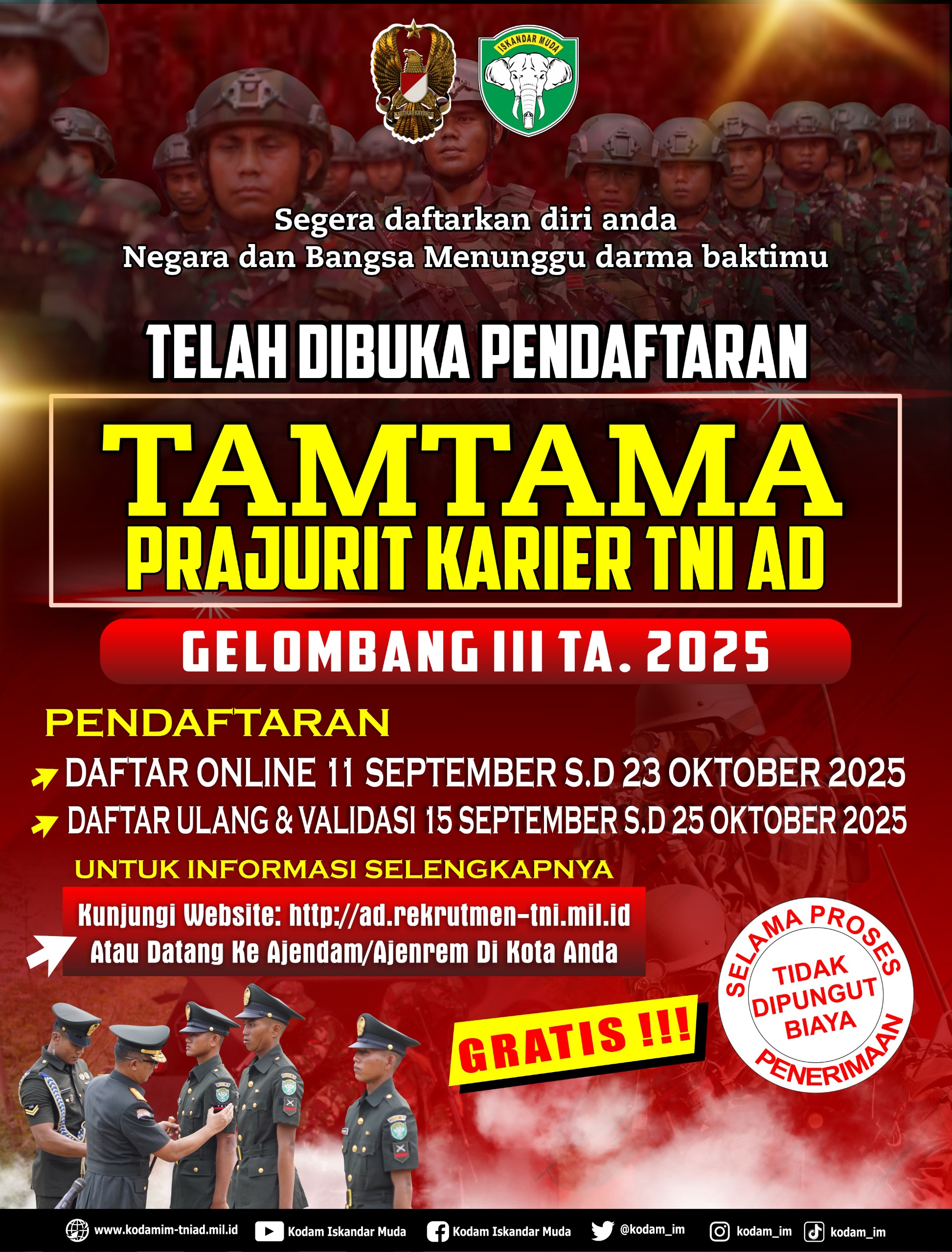 Jadi Prajurit TNI AD