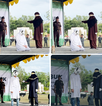 Empat Warga Dicambuk