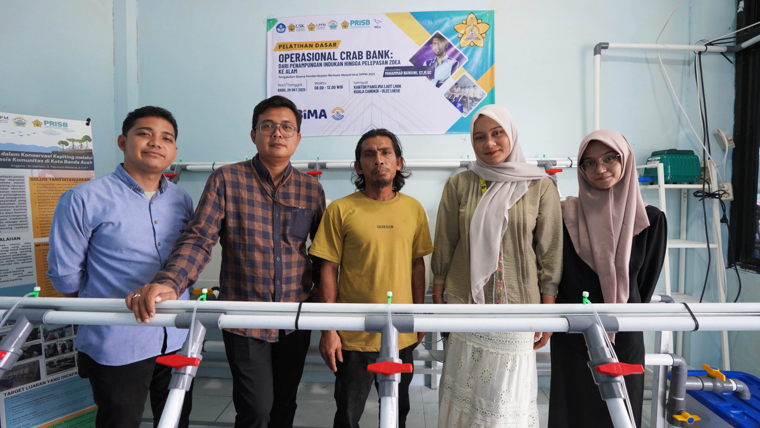 USK Beri Pelatihan Dasar Operasional Crab Bank