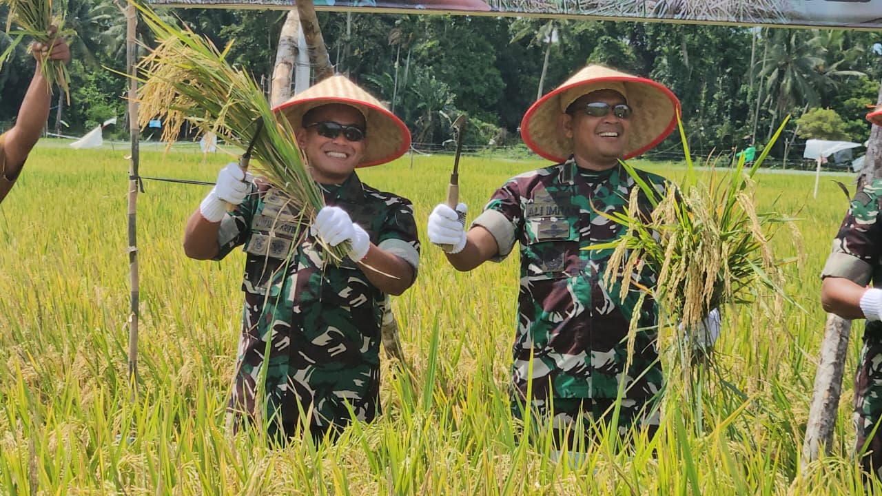 Kasdam IM Apresiasi Keberhasilan Panen Raya