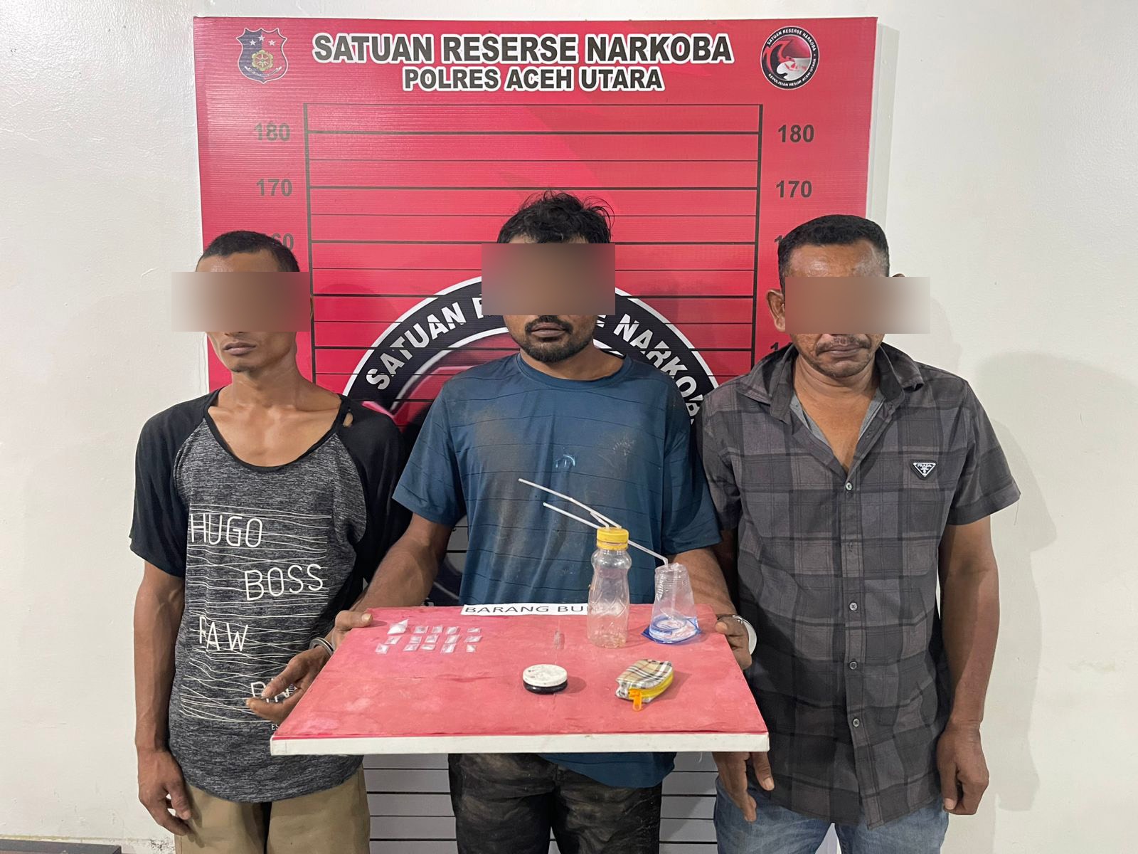 Tiga Pria Ditangkap Satresnarkoba