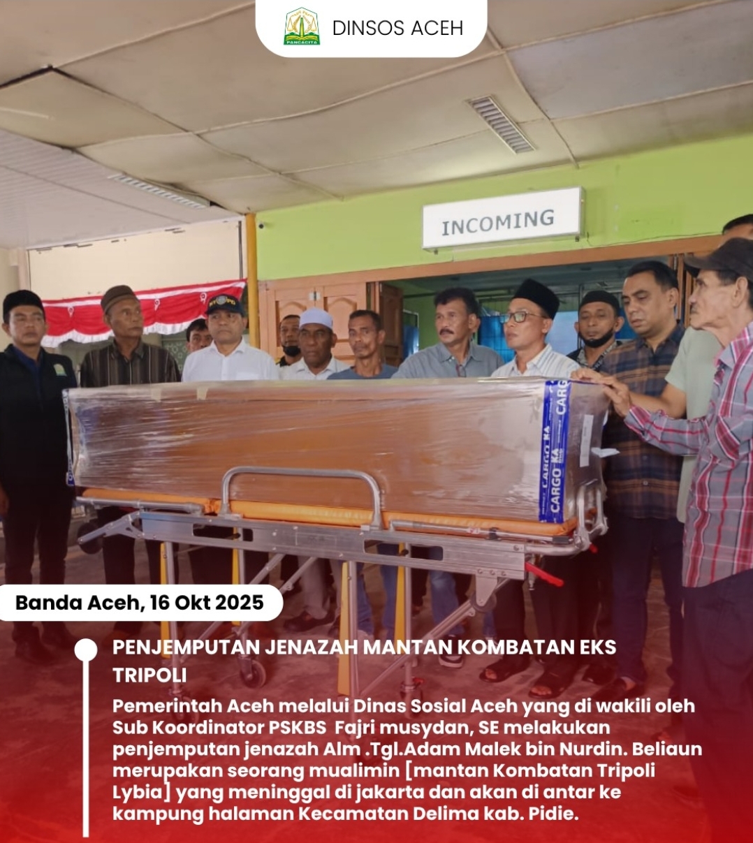Dinsos Aceh Jemput Jenazah