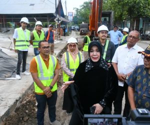Illiza Tinjau Perbaikan Jalan A Majid Ibrahim