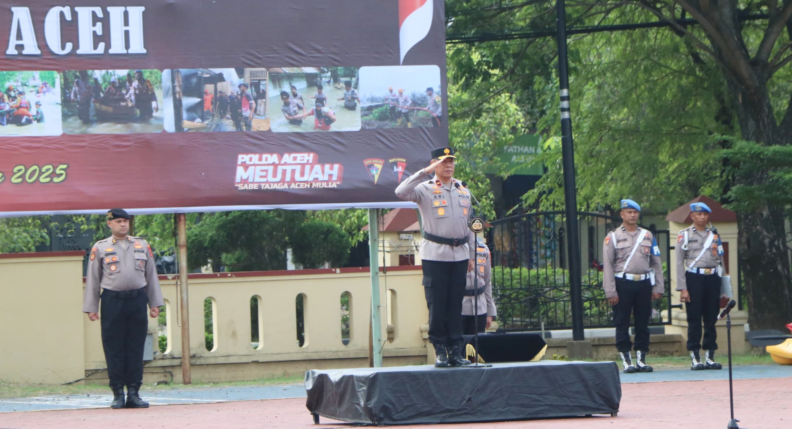Polda Aceh Gelar Apel Kesiapan Tanggap Darurat Bencana Tahun 2025
