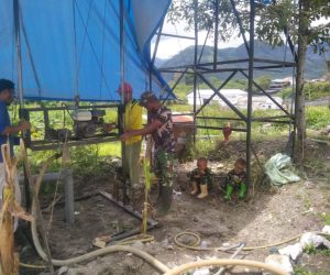 Kodam IM bangun sumur bor untuk Santri Ponpes Semayon Bener Meriah.