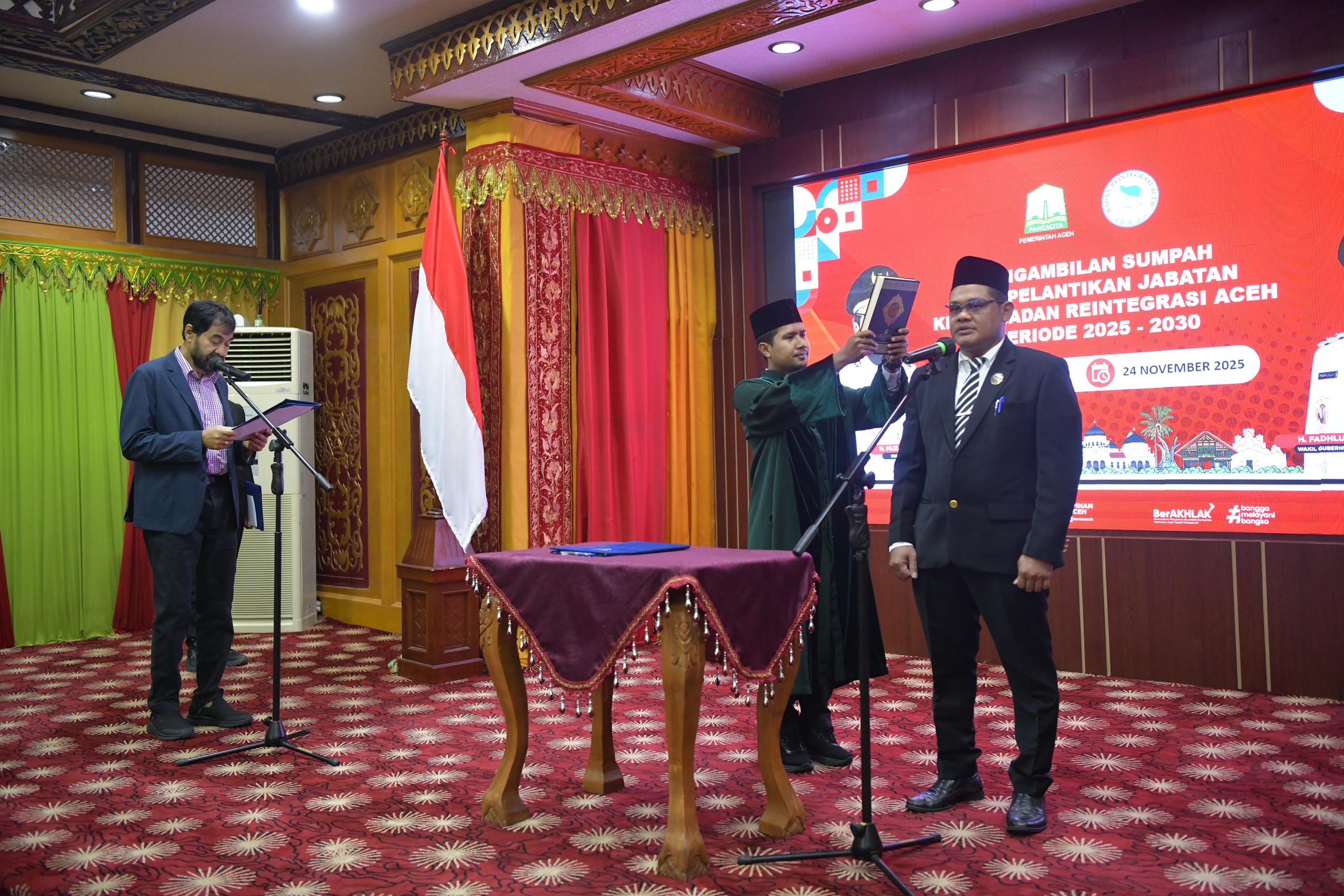 Mualem Lantik Ketua BRA Periode 2025-2030