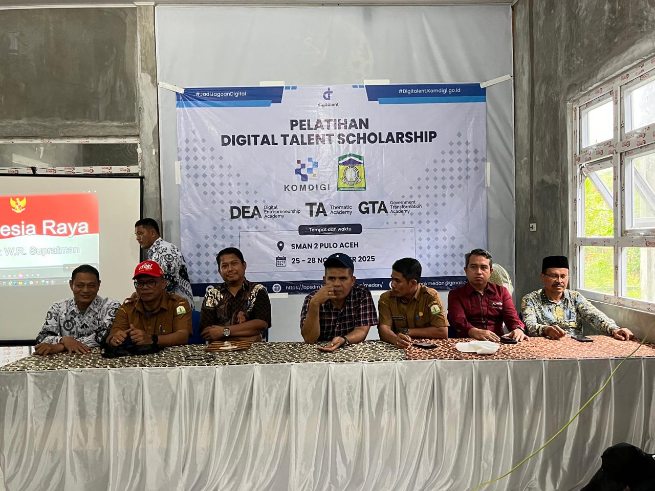Pelatihan Digital Talent Scholarship Resmi Dibuka di SMA Negeri 2 Pulo Aceh pada Momen HGN dan HUT PGRI ke-80
