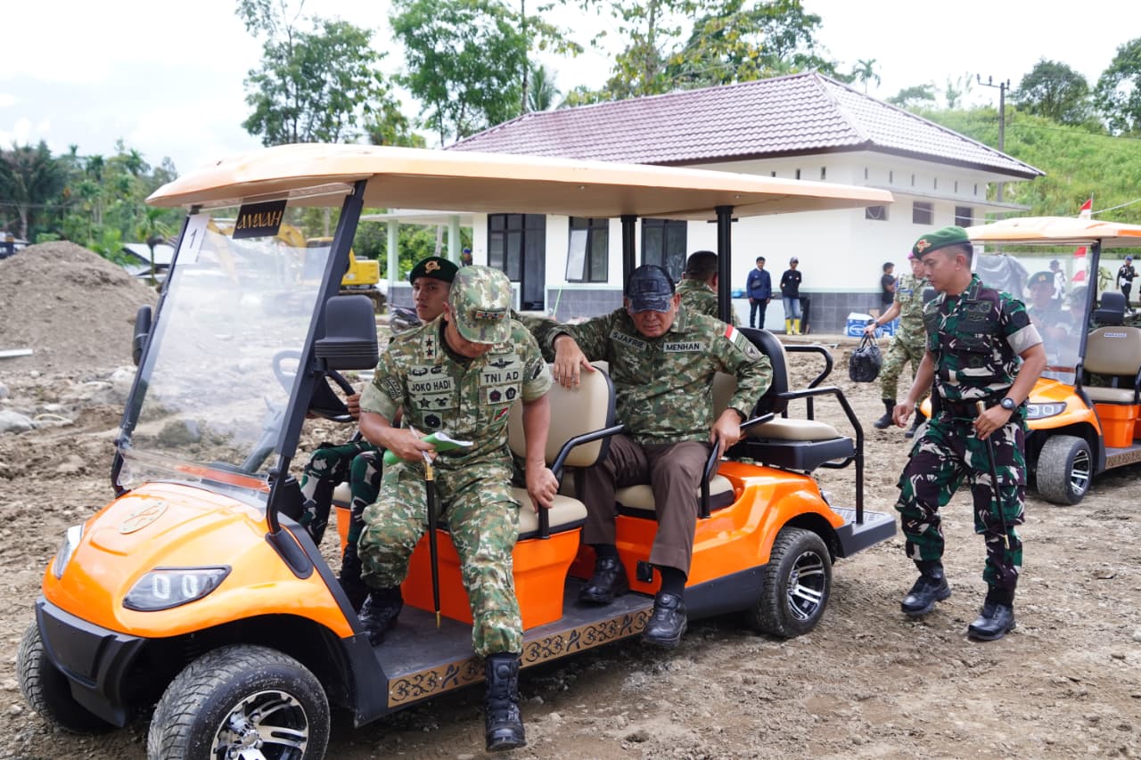 Kunjungi Yonif TP 857/GG, ini Pesan Menhan RI Sjafrie Sjamsoeddin