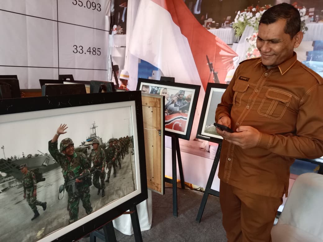 Suasana Aceh Saat Konflik Hingga Damai, Ada di Galeri Perdamaian di Stand Kesbangpol Aceh Besar