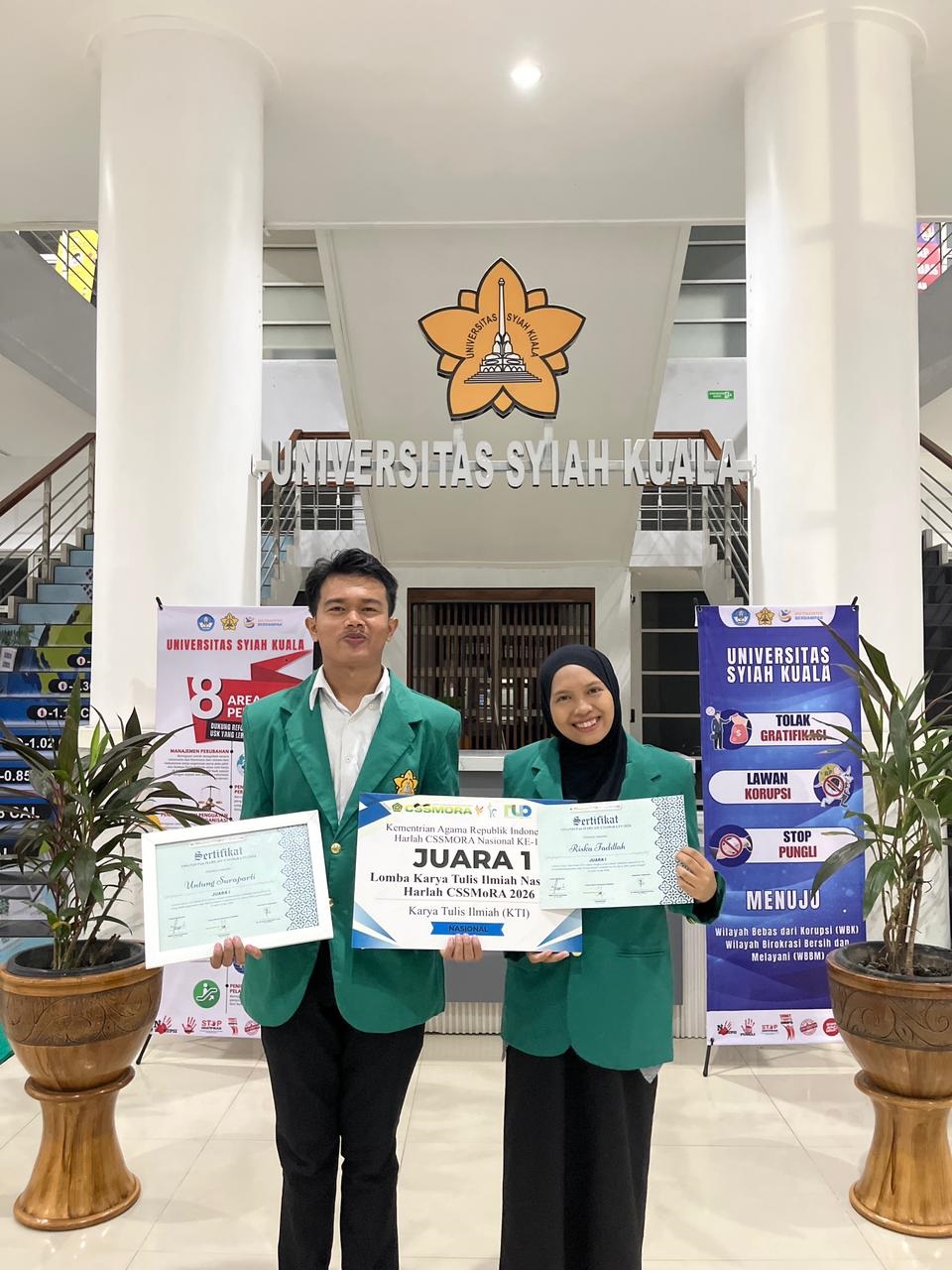 Integrasikan AI dan Maqashid Syariah, Mahasiswa USK Juara 1 LKTI CSSMoRA Nasional 2026