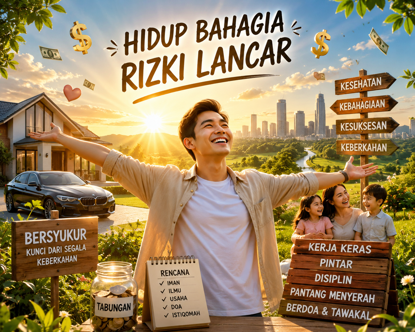 Tips Hidup Rukun Rezeki Lancar