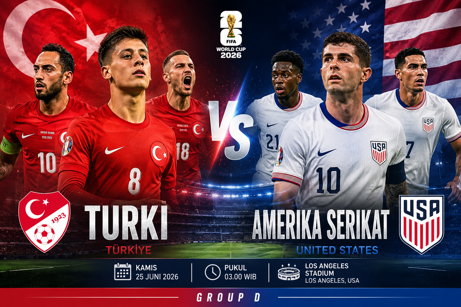 Prediksi Turki vs Amerika 26 Mei 2026
