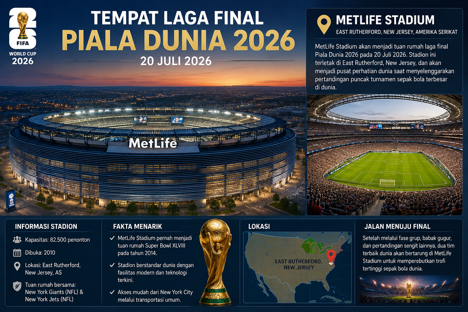 Ini Jadwal Babak 16 besar Hingga Final Piala Dunia 2026