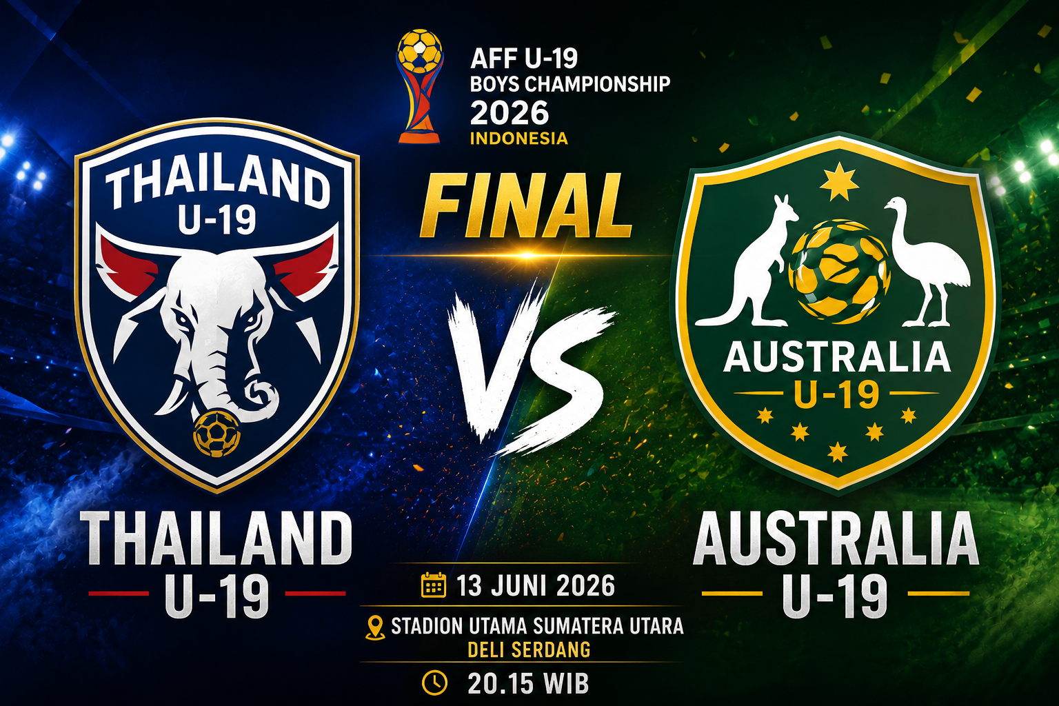 Prediksi Thailand U-19 vs Australia U-19 13 Juni 2026