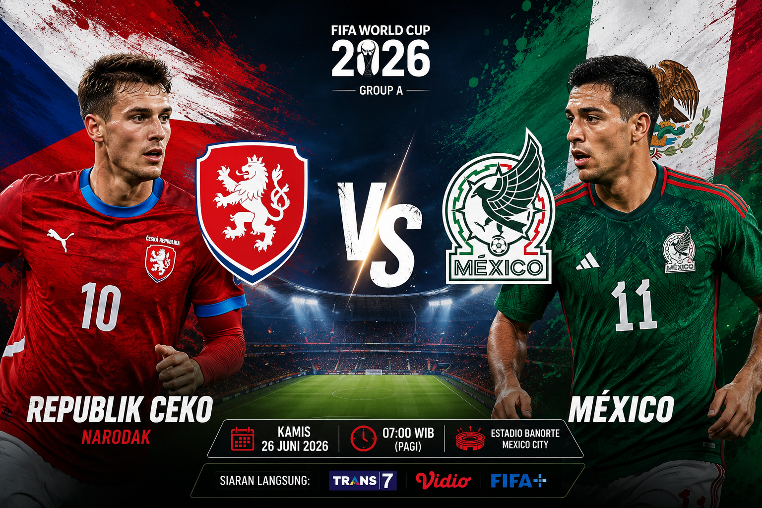 Prediksi Republik Ceko vs Meksiko 25 Juni 2026