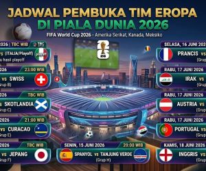 Intip Jadwal Pembuka Tim-Tim Eropa di Piala Dunia 2026