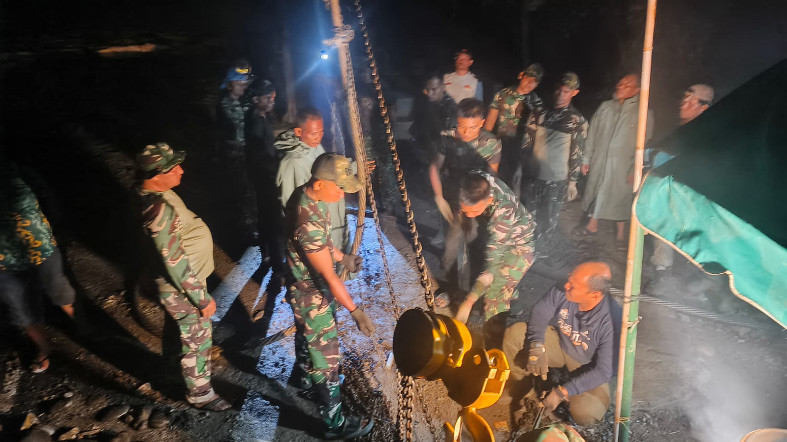 Kodim 0108/Agara percepat pembangunan jembatan di Kumbang Jaya