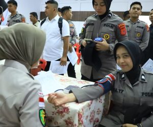 Polda Aceh Gelar Bakti Kesehatan Donor Darah