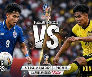 Thailand U-19 vs Brunei Darussalam U-19 2 Juni 2026