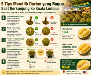 5 Tips Memilih Durian yang Bagus Saat Berkunjung ke Kuala Lumpur