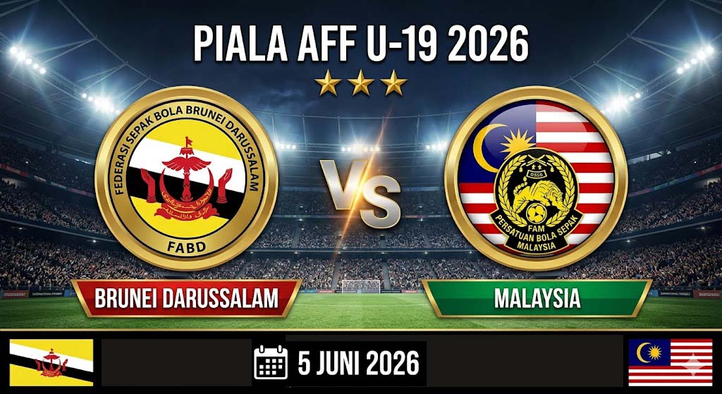 Prediksi Brunei Darussalam U-19 vs Malaysia U-19 5 Juni 2026