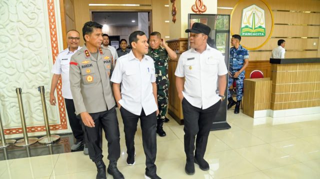 Di Bandara SIM Aceh Besar Syech Muharram Lepas Kepulangan Mendagri