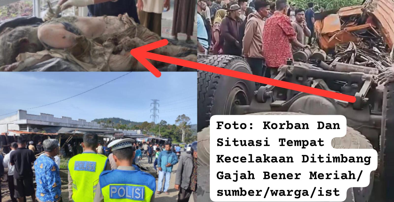 Korban Rem Blong Truk Fuso Di Timbang Gajah Ternyata Keluarga Personil Satlantas Polres Bener Meriah