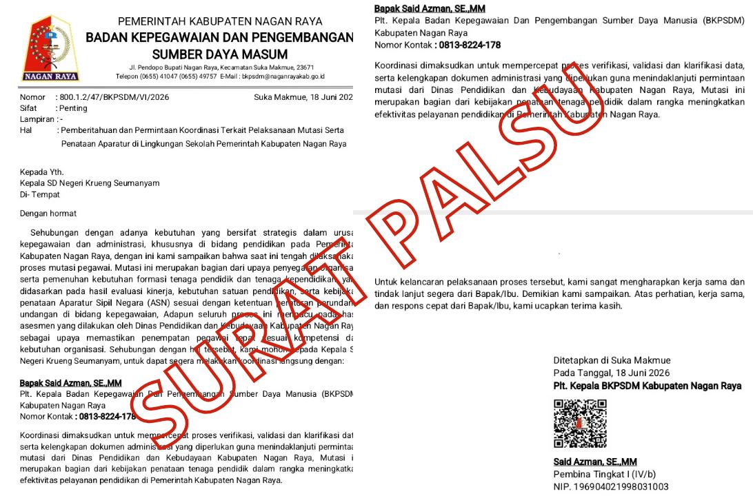 Beredar Surat Mutasi ASN