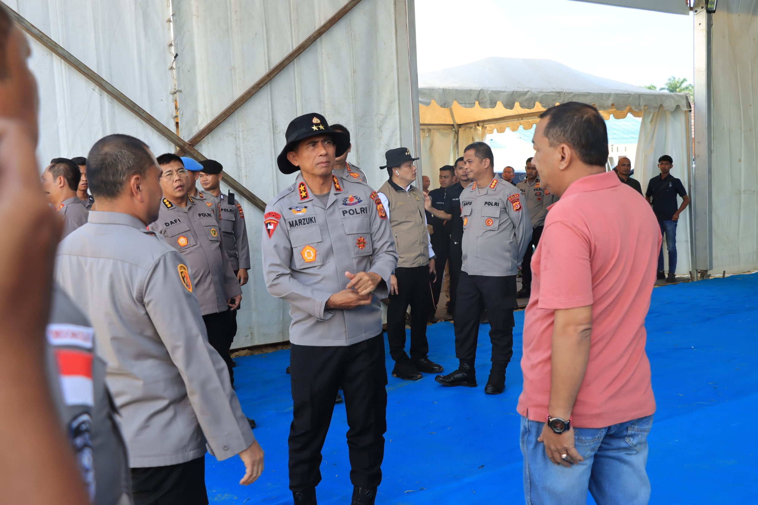 Kapolda Tinjau Huntap Bhara Daksa Indah