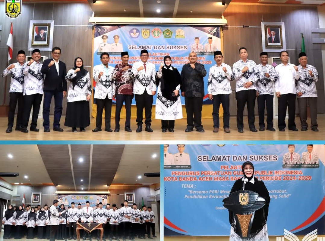 Sulaiman Bakri Resmi Pimpin PGRI Banda Aceh Periode 2024–2029