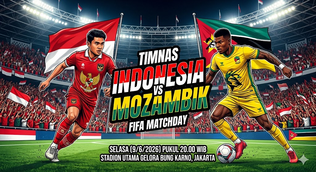 Prediksi Indonesia vs Mozambik 9 Juni 2026
