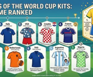 Ini 10 Jersey Piala Dunia Terbaik Sepanjang Masa
