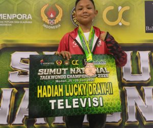 Alif Ramadhan raih medali perunggu Sumut National Taekwondo Championship 2026