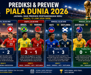 Prediksi Laga-laga Menarik 13 Juni 2026