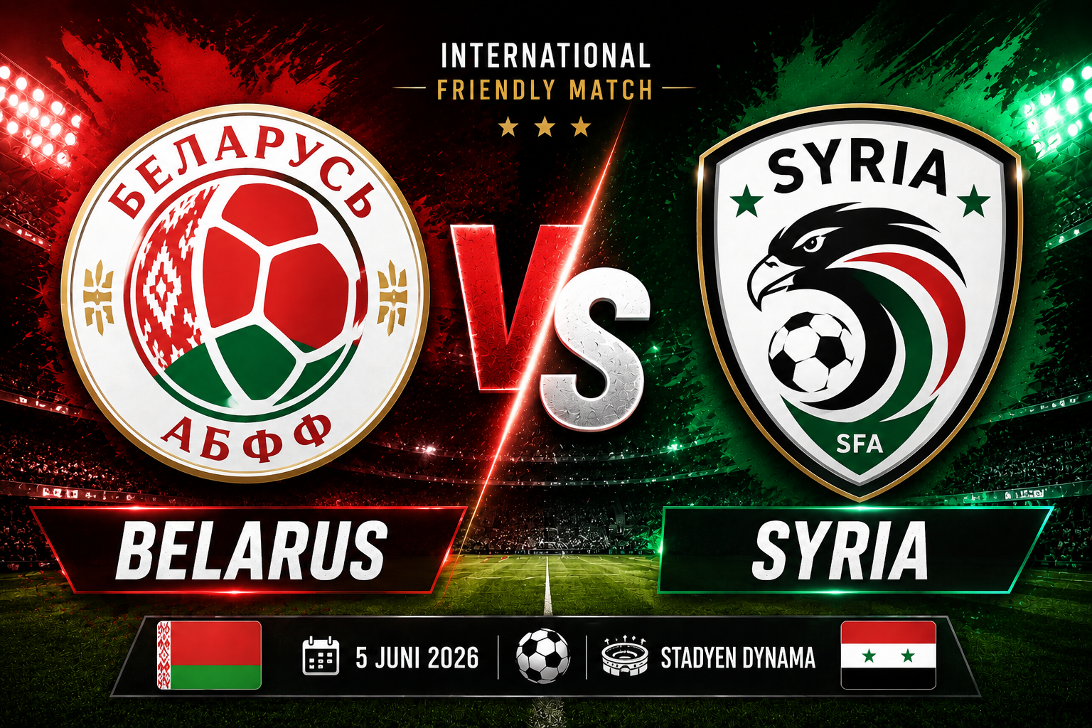 Prediksi Belarus vs Suriah 5 Juni 2026