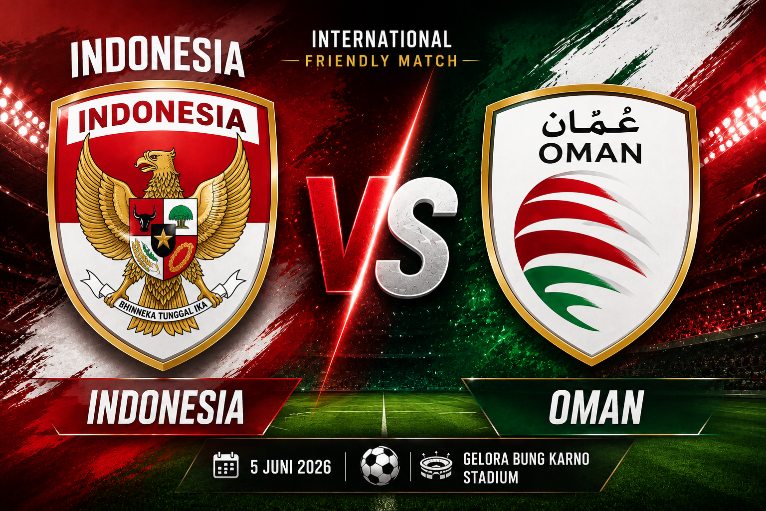 Prediksi Indonesia vs Oman 5 Juni 2026