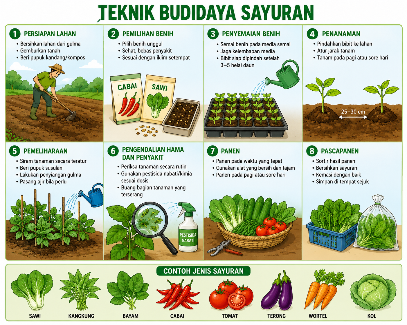 Teknik Budidaya Sayuran