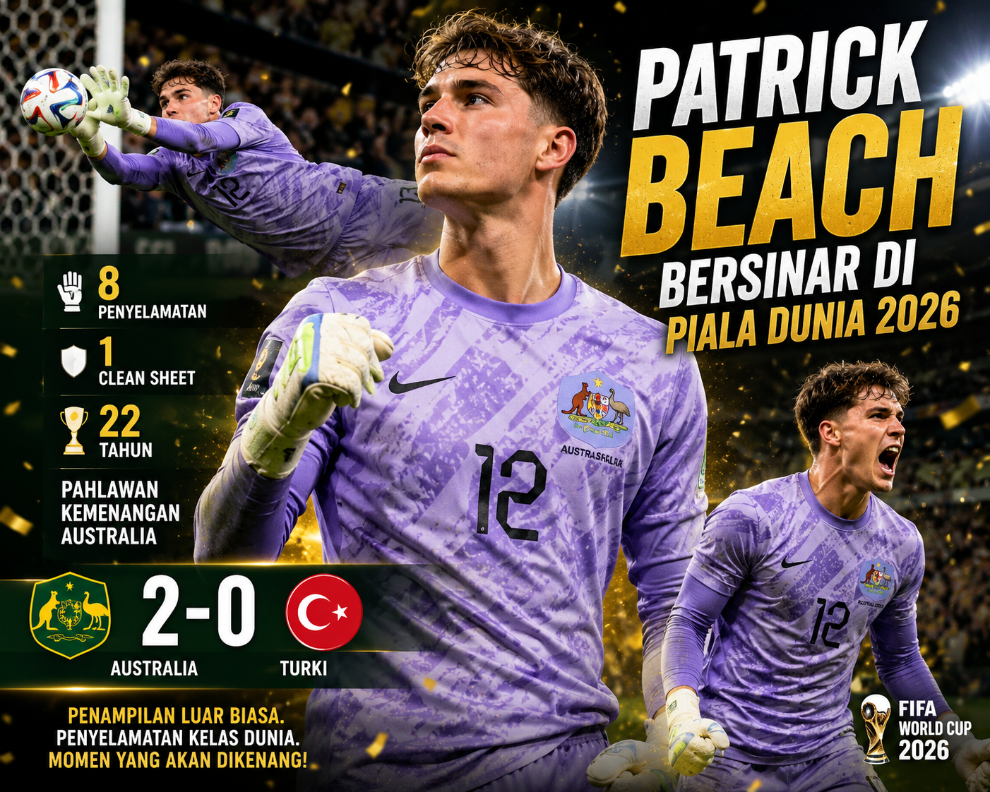 Patrick Beach Bersinar di Piala Dunia 2026
