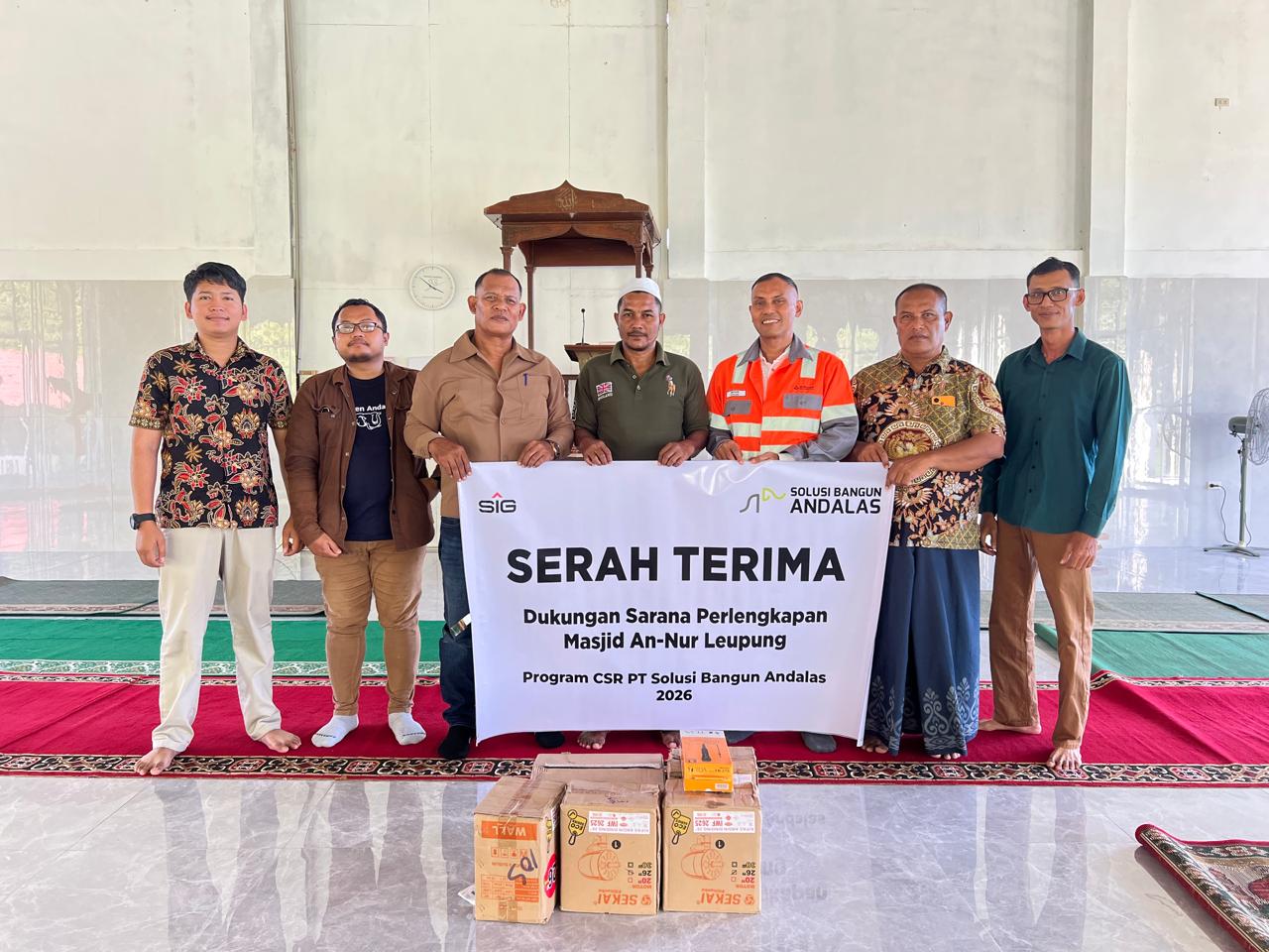 Solusi Bangun Andalas Bantu Perlengkapan Ibadah Masjid