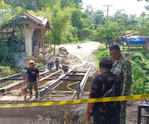 Dandim 0108/Agara Tinjau Pembangunan Jembatan Beton