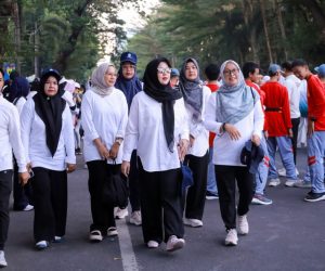Ketua TP PKK Aceh Besar Perkuat Sinergi Lewat Jalan Sehat HKG PKK Nasional