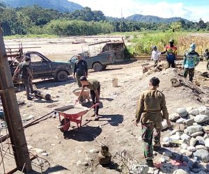 Kodim 0108/Agara dan Warga Gotong Royong