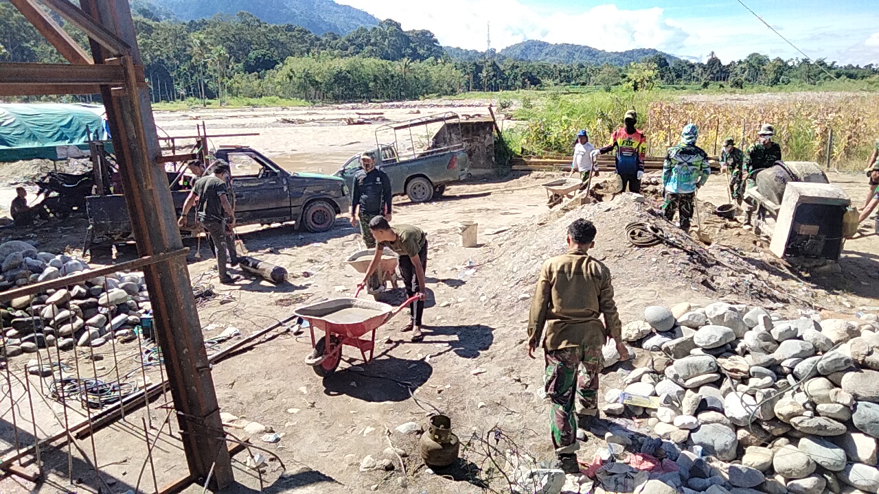 Kodim 0108/Agara dan Warga Gotong Royong
