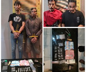Empat Pelaku Ditangkap Bersama Puluhan Paket Sabu