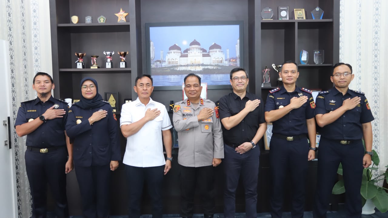 Kapolda Aceh Jalin Silaturahmi dengan DJBC Aceh