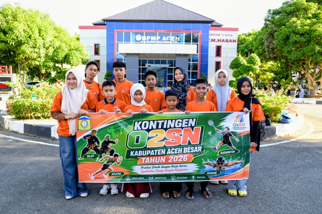 Disdikbud Aceh Besar Suntik Semangat Kontingen O2SN