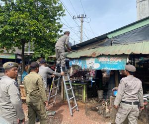 Penataan Pasar Lambaro Berlanjut, Bangunan yang Langgar Aturan Dibongkar