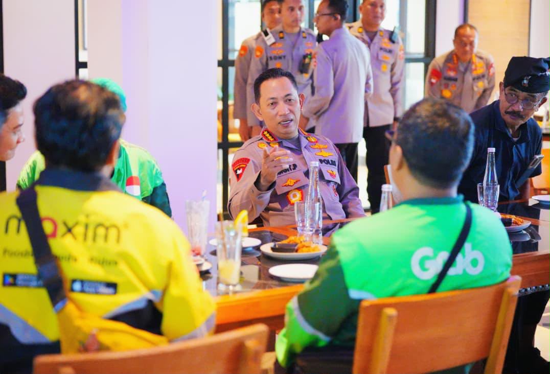 Kapolri Serap Aspirasi Pecalang dan Ojek Online