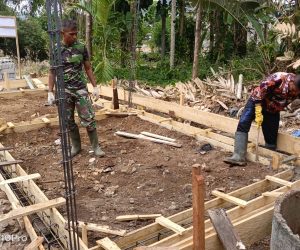 Satgas Kodim 0107/Aceh Selatan Percepat Rehabilitasi RTLH