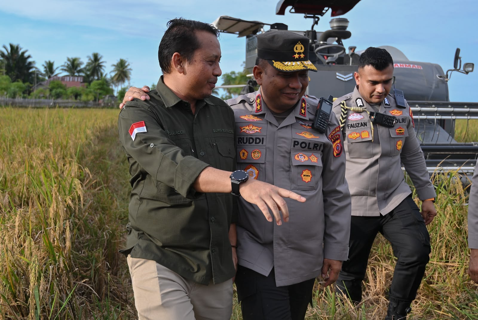 Kapolda Aceh Hadiri Panen Raya TNI Digelar Serentak
